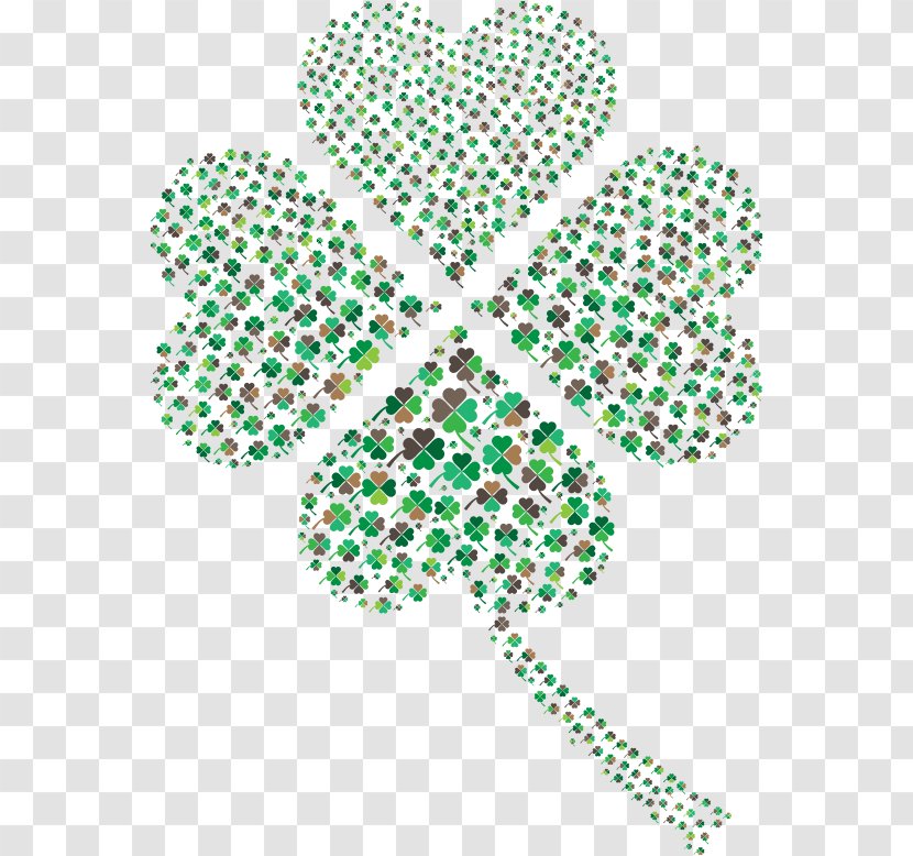 Four-leaf Clover Desktop Wallpaper Saint Patrick's Day Clip Art - Leprechaun - Background Transparent PNG