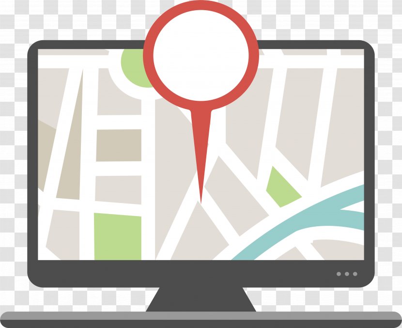 Computer Software Animation Web Page Service Website - Advertising - Electronic Map On The Transparent PNG
