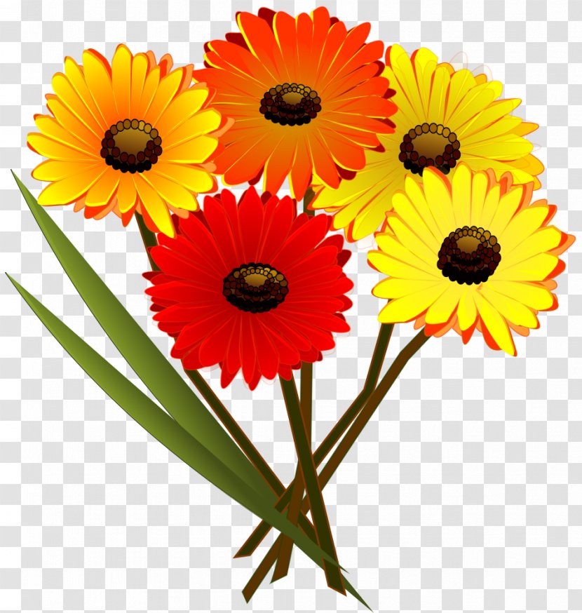 Flower Bouquet Clip Art - Gerbera Transparent PNG