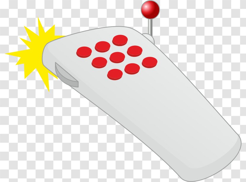 Remote Control Clip Art - Red - Cliparts Transparent PNG