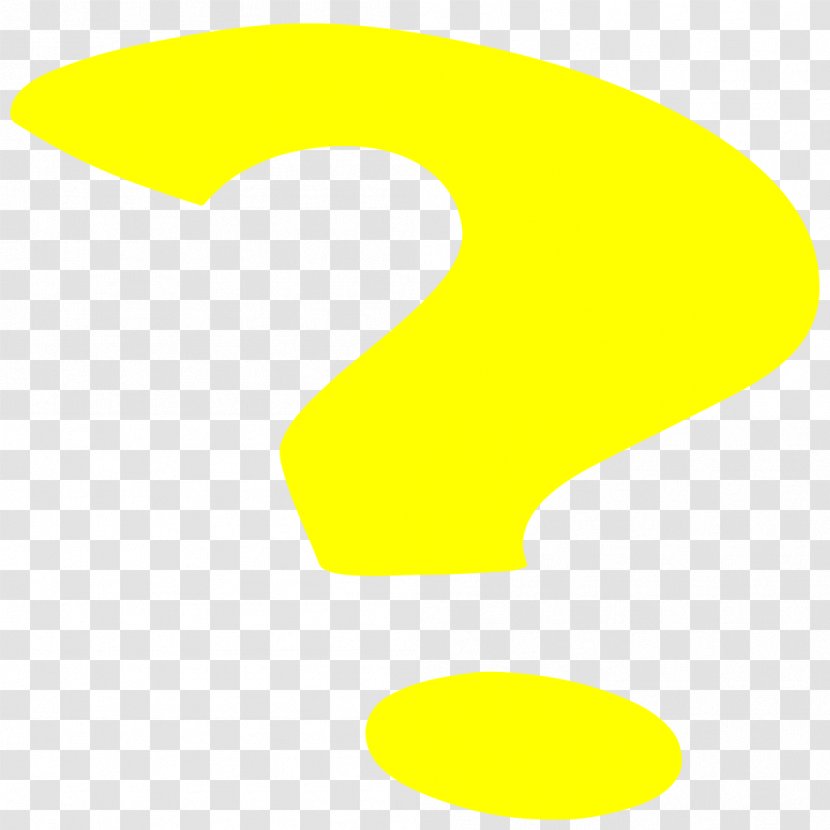 Question Mark Yellow Clip Art - Area Transparent PNG
