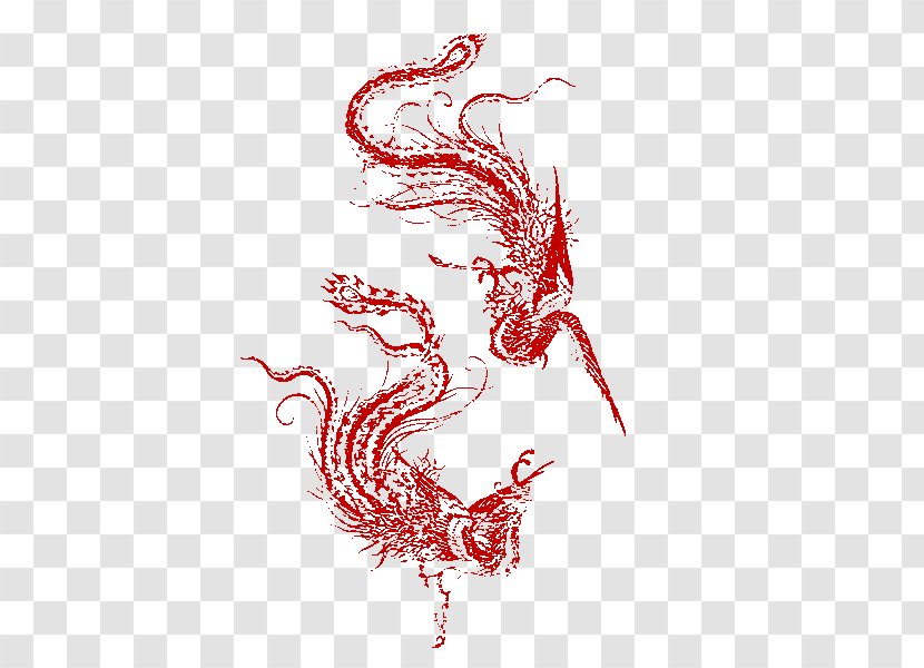Download Papercutting Fenghuang Icon - Flower - Phoenix Transparent PNG
