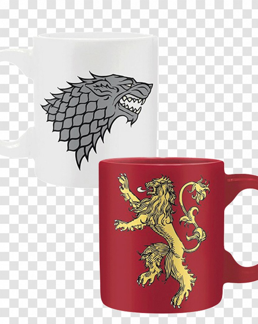 Mug Daenerys Targaryen House Stark Tyrion Lannister Television - Drinkware Transparent PNG