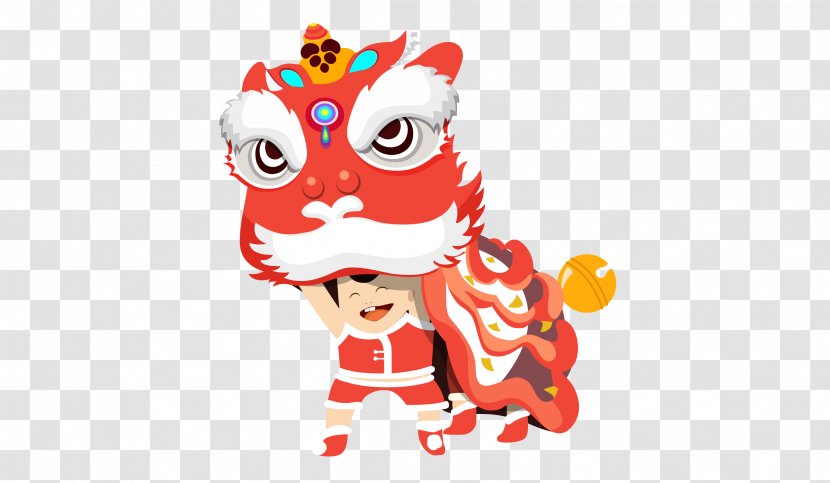 Lion Dance Dragon Chinese New Year Lantern Festival - And Elements Transparent PNG