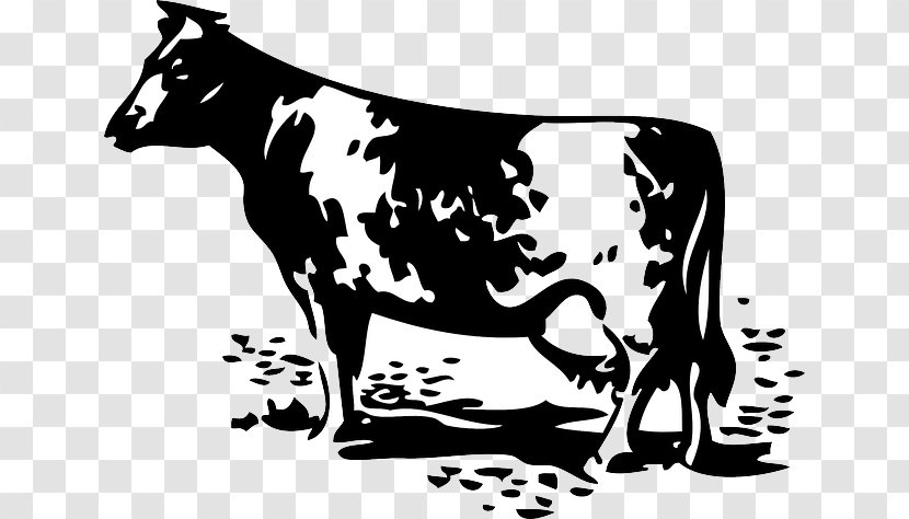 Holstein Friesian Cattle Farm Silhouette Livestock Dairy - Mammal Transparent PNG