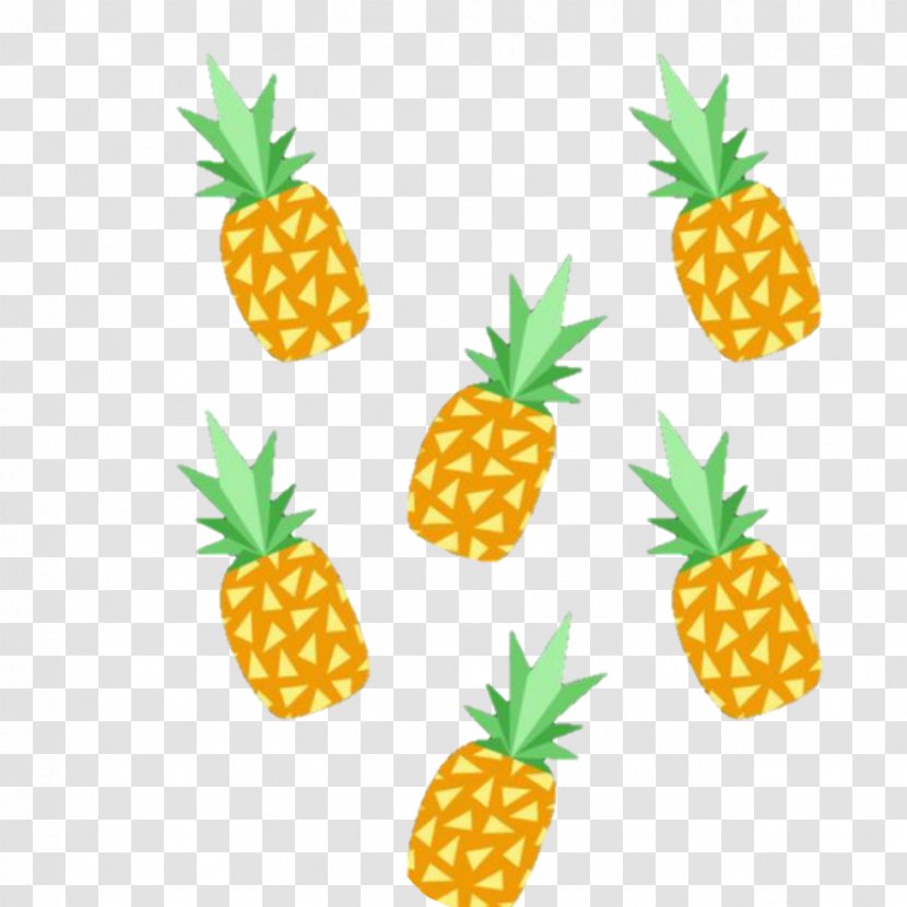 Pineapple Food Sticker Transparent PNG