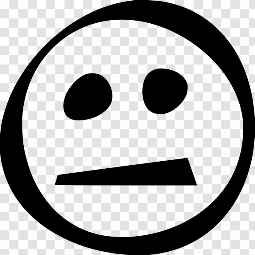 Smiley Emoticon Clip Art - Blank Expression Transparent PNG