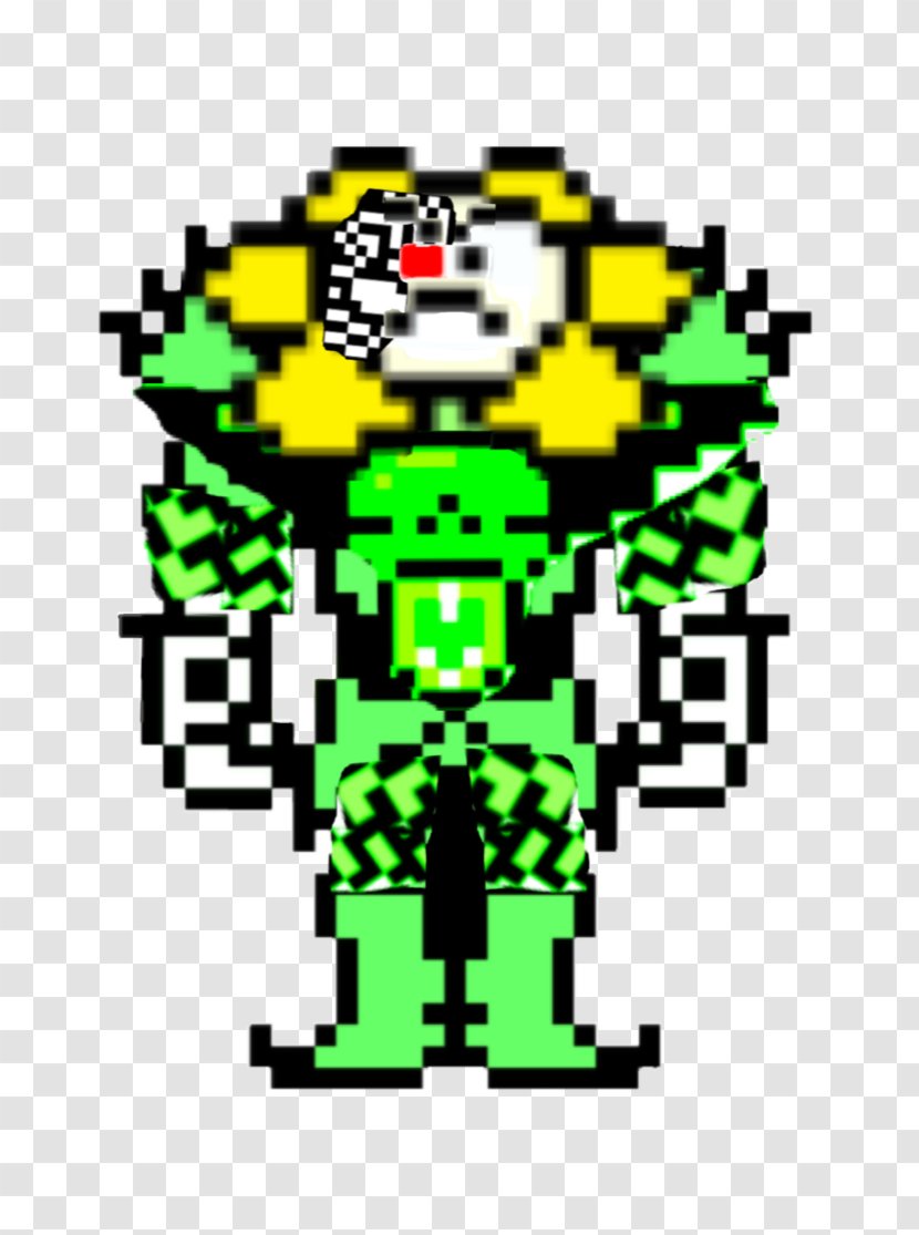 Undertale Sprite Flowey Animation - Art - Bones Prints Transparent PNG