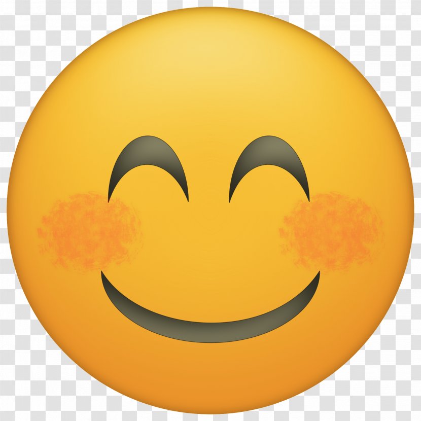 Emoji Smiley Face Emoticon - Blushing Transparent PNG