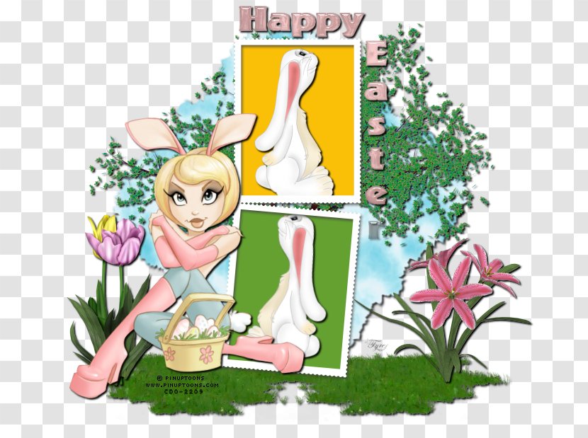 Art Easter Bunny Fiction Floral Design - Organism - Jesus Transparent PNG