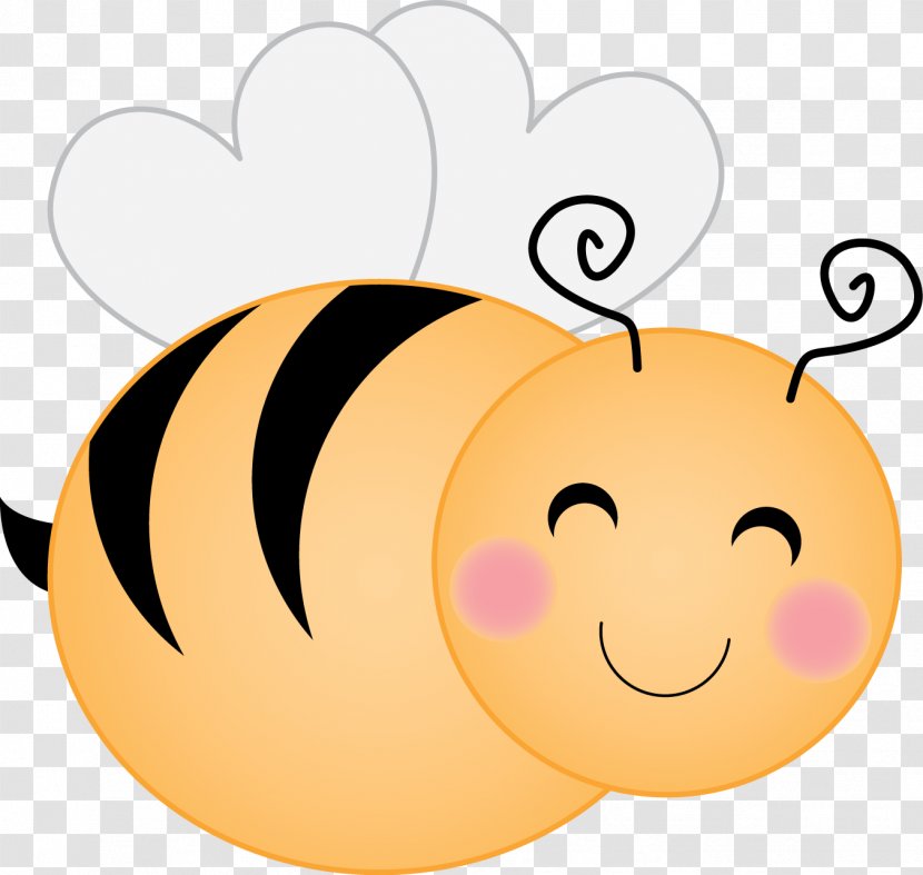 Bee Insect Smile Clip Art Drawing - Nose Transparent PNG