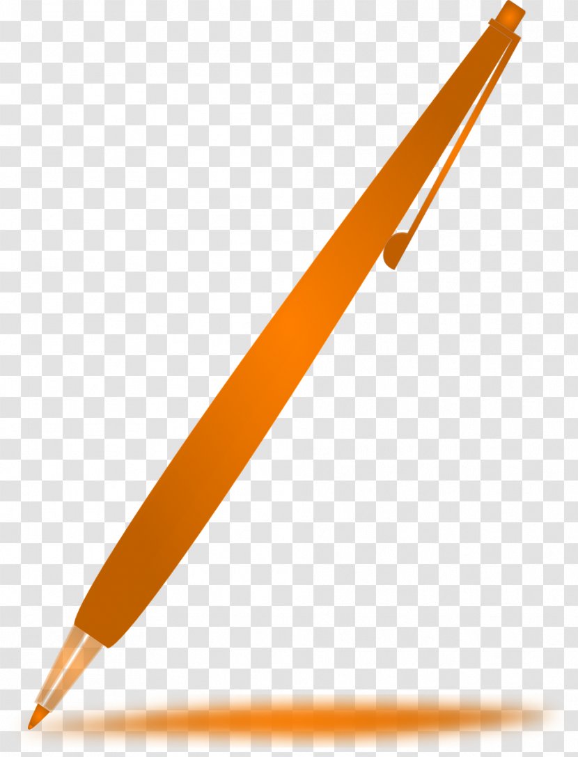 Orange Pencil Clip Art - Color Transparent PNG
