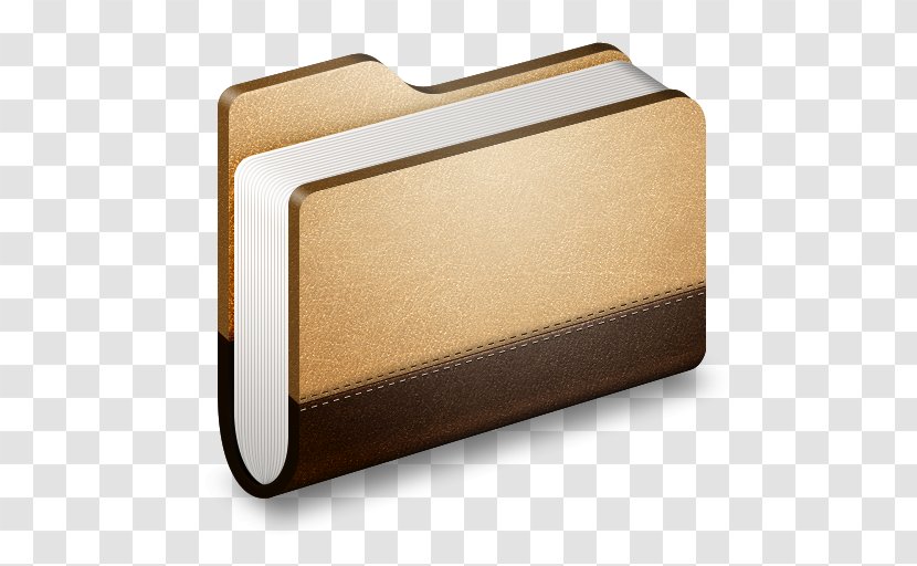 Rectangle - Android - Library Brown Folder Transparent PNG