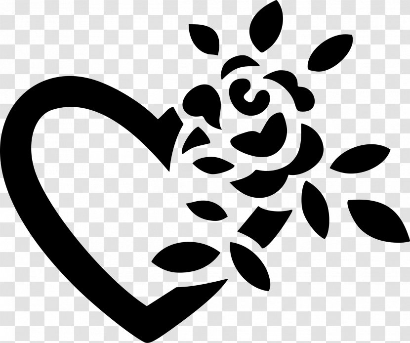 Black Rose And White Clip Art - Text Transparent PNG