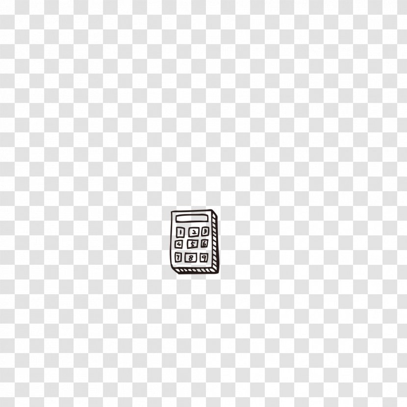 Brand White Pattern - Calculator Transparent PNG