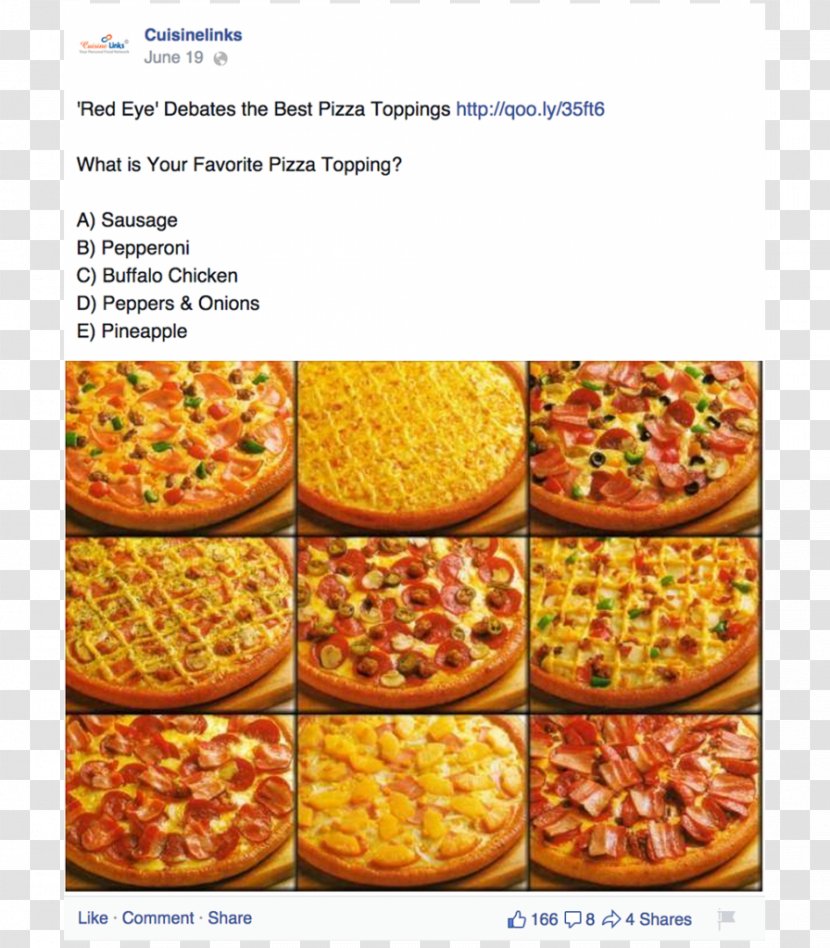Big Papa Pizza Take-out Italian Tomato Pie Cuisine - Fast Food Transparent PNG