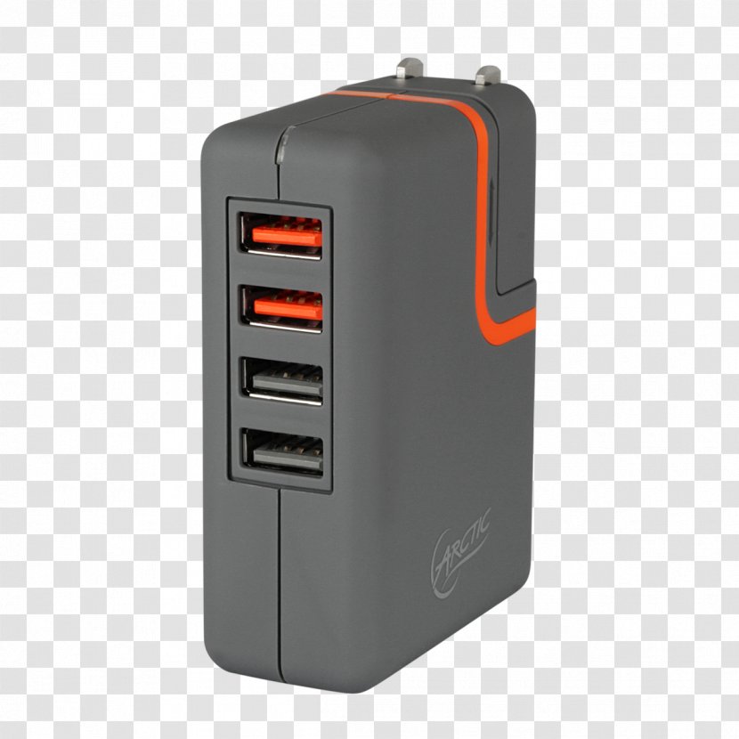 Battery Charger Computer Cases & Housings USB AC Adapter - Arctic Transparent PNG