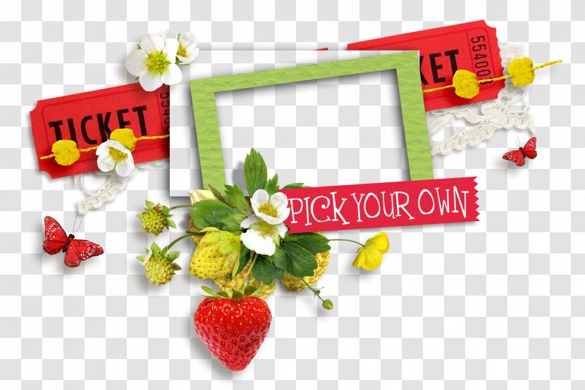 Picture Frames Clip Art - Strawberries - Hand-painted Frame Transparent PNG