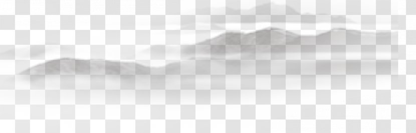 White Pattern - Texture - Beautiful Fine Misty Mountain Peaks Transparent PNG