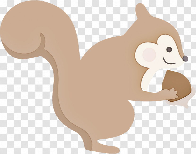 Squirrel Autumn Acorn Transparent PNG