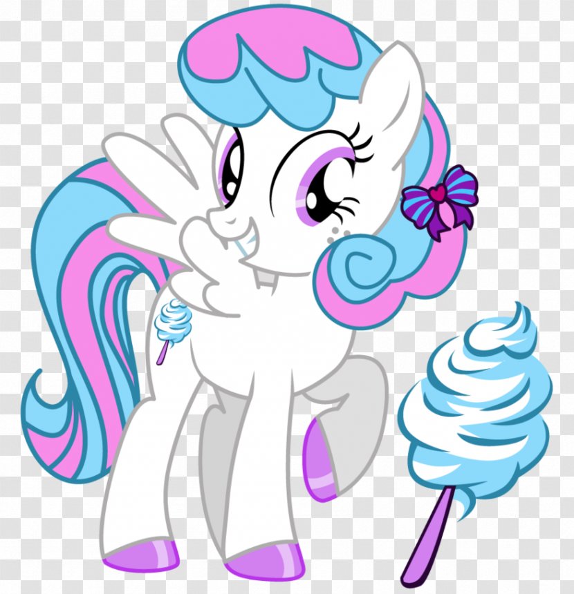 Pony Cotton Candy Rainbow Dash Lollipop - Silhouette Transparent PNG