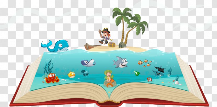 Drawing Photography Royalty-free Illustration - Book - Vector Books In The Sea Transparent PNG