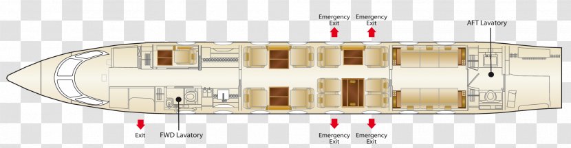 Gulfstream G650 IV III Aerospace Business Jet - House - Plane Layout Transparent PNG