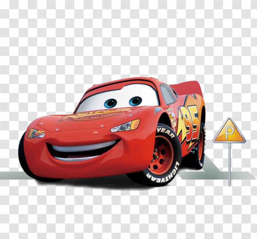 Cars Lightning McQueen Mater The Walt Disney Company - Vehicle - Cartoon Model Car Transparent PNG