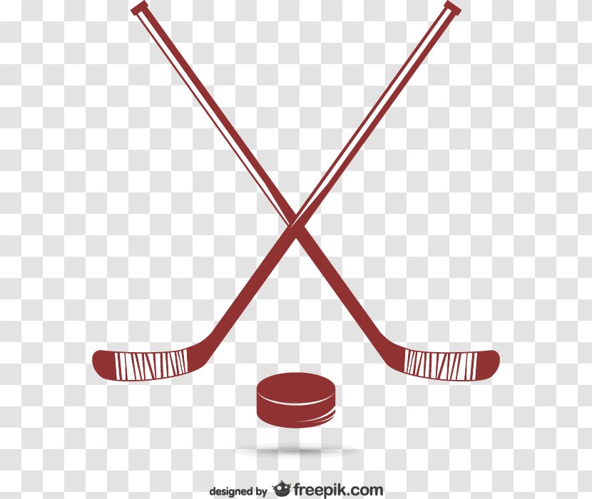 Ice Hockey Puck Stick National League - Red - And Free Download Transparent PNG