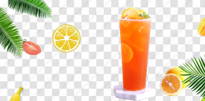 Orange Juice Cocktail Tea Soft Drink Transparent PNG