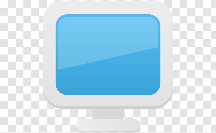 Blue Computer Monitor Angle Font - Electronic Visual Display Transparent PNG