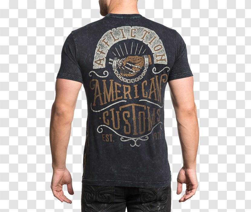 T-shirt Affliction Clothing Sleeve - Facial Hair Transparent PNG