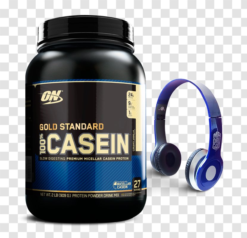 Dietary Supplement Optimum Nutrition Gold Standard 100% Casein Bodybuilding Whey Protein - Fone Transparent PNG