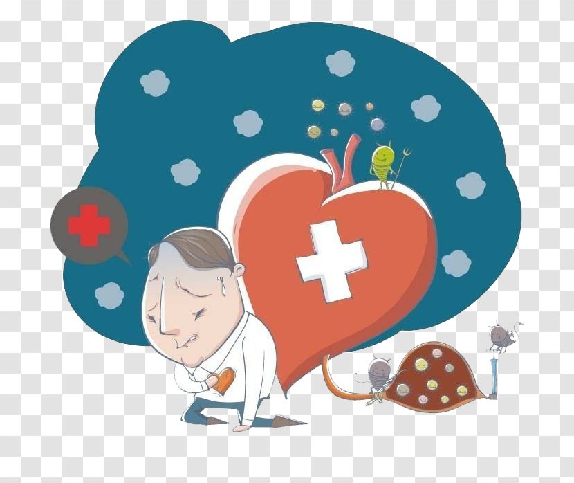 Heart Failure Cardiovascular Disease Myocardial Infarction Hypertension Patient - Frame - Fall Ill Man Suffering Transparent PNG