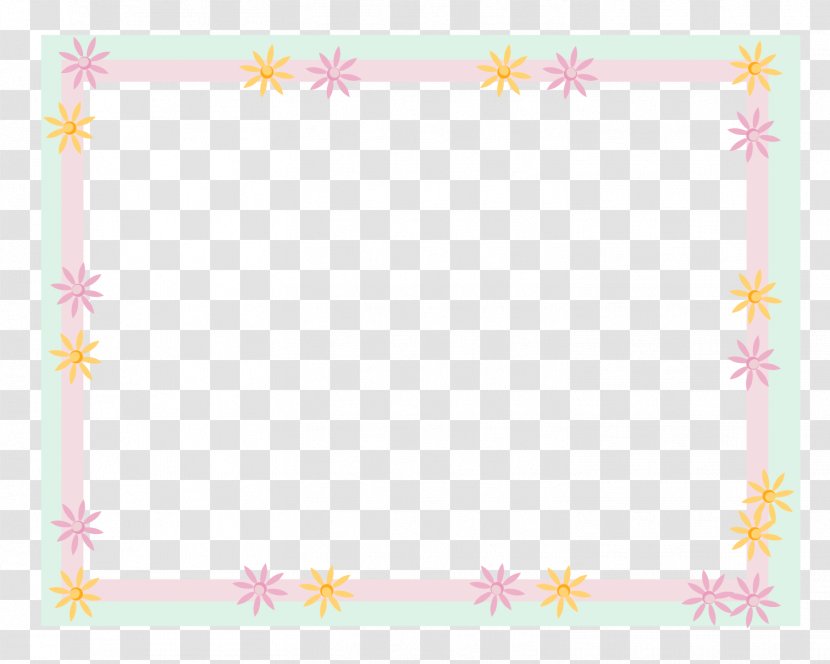 Picture Frames Flower Area Petal Pattern - Powerpoint Frame Transparent PNG