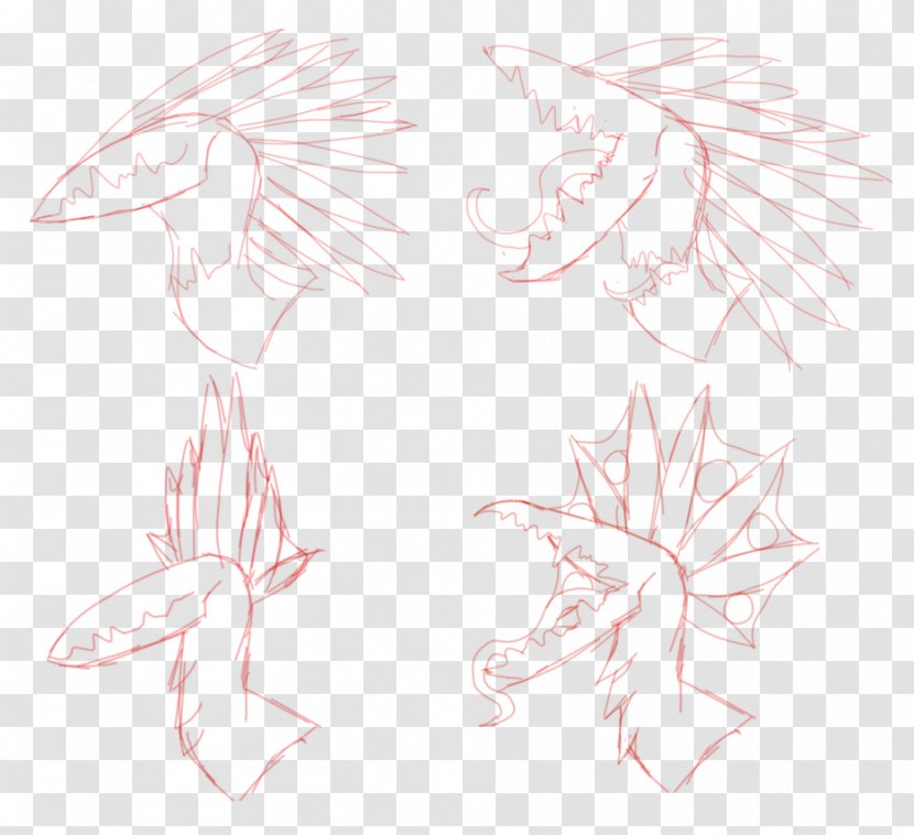 Drawing Line Art Sketch - Tail - Head Transparent PNG