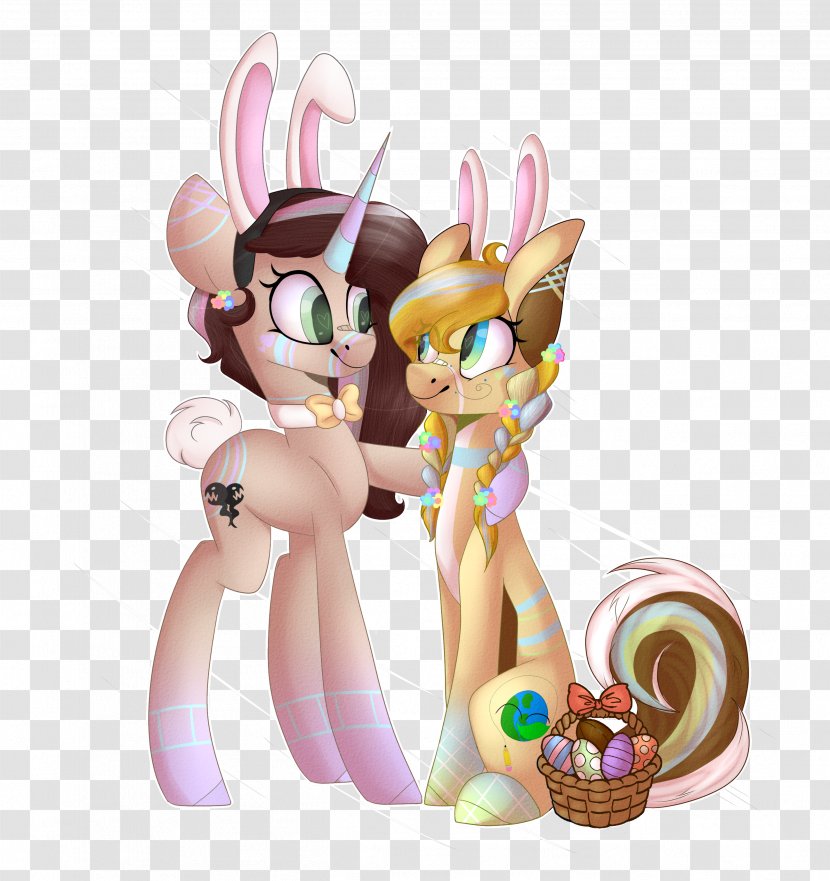 Easter Bunny Figurine Horse Mammal Doll Transparent PNG