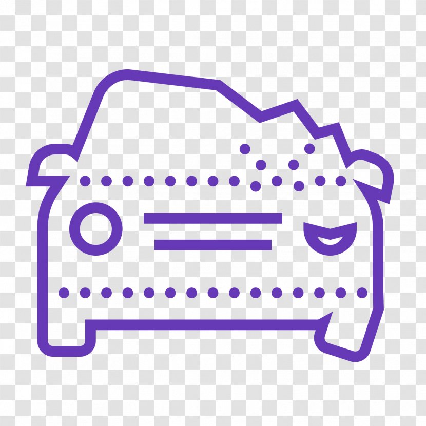 Taxi Car Public Transport - Purple - Trunk Transparent PNG