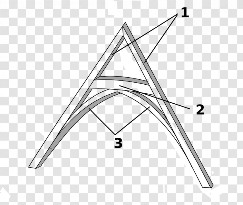 Timber Roof Truss Rafter Hammerbeam - Arch - Trusses Transparent PNG