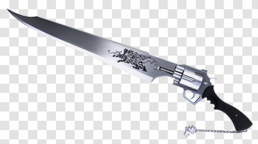 Bowie Knife Hunting & Survival Knives Gun Barrel Firearm Weapon - Revolver - Gunblade Final Fantasy 8 Transparent PNG