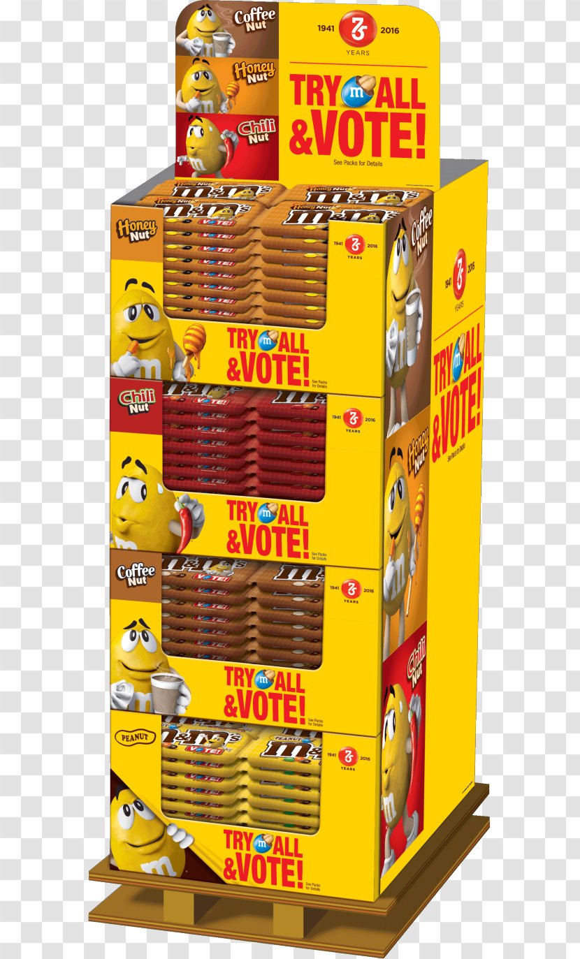 M&M's M's Chili Nut Peanut Chocolate Candy Bag, 1.74 Oz Flavor Coffee Candies Food - Pallet Bookcase Transparent PNG