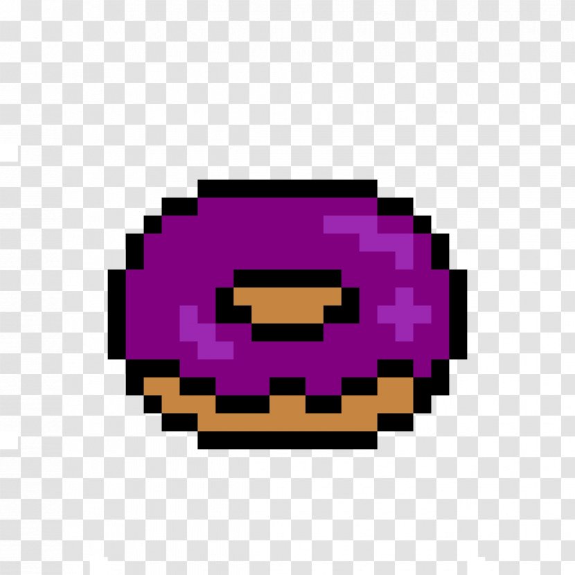 Apple Pixel Art - Glazed Donut Transparent PNG