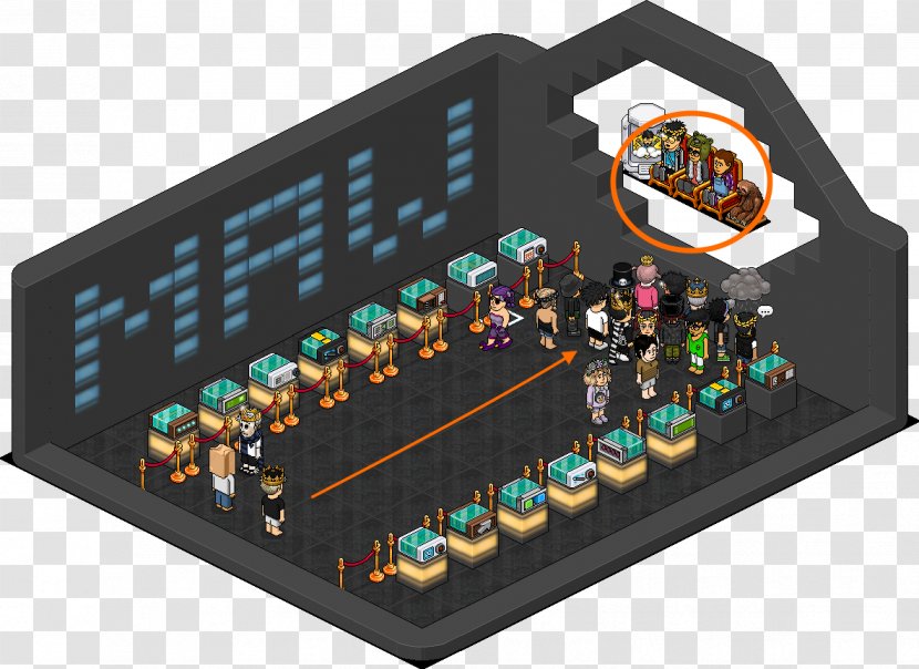 Habbo Electronics Microcontroller Television Room - Power - New Record Transparent PNG