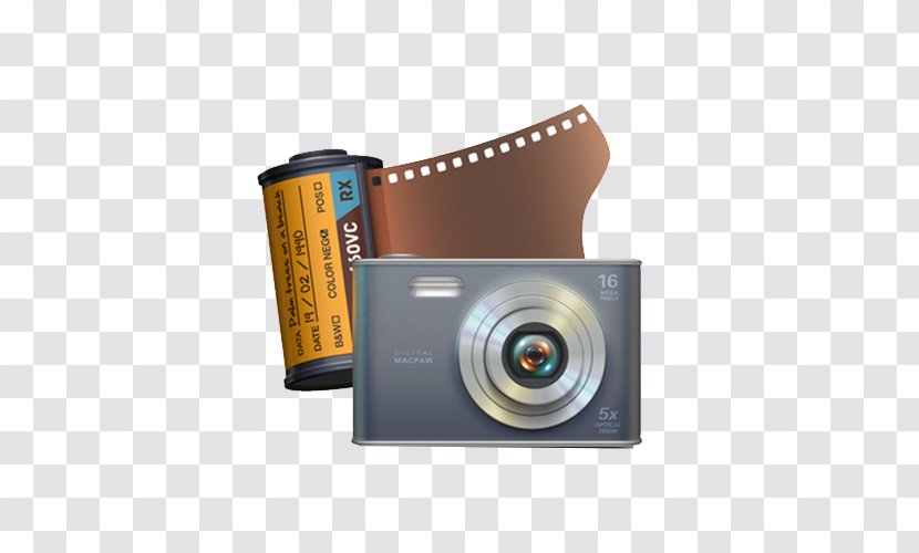 CleanMyMac MacOS Software Download Icon - Cameras Optics - Realistic Camera Roll Transparent PNG