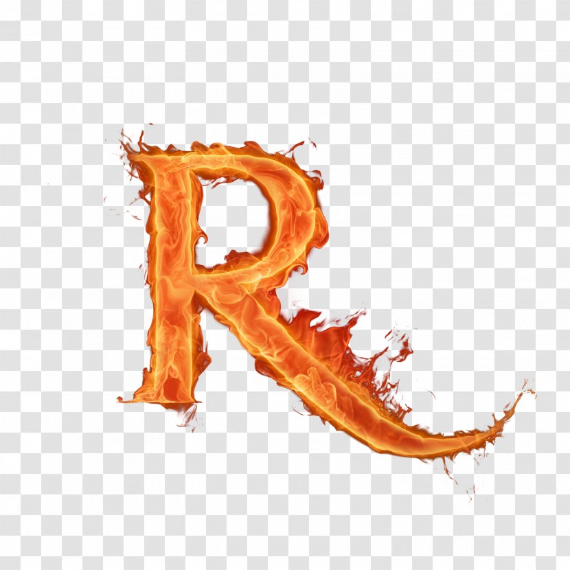 Letter Fire Alphabet Flame Font - Orange Transparent PNG