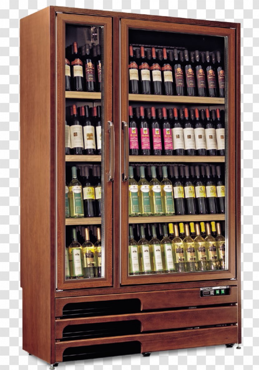 Wine Bar Shelf Display Case Wood - Cupboard Transparent PNG