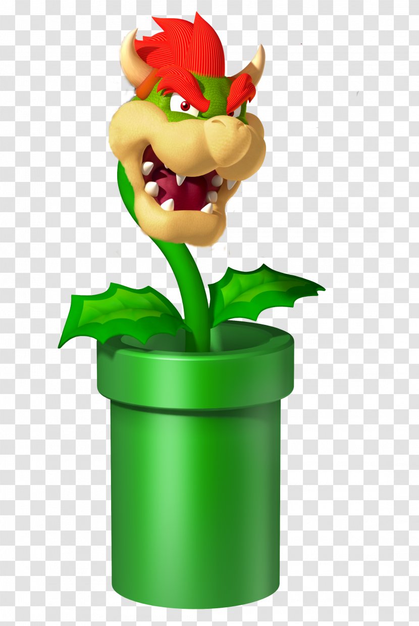 New Super Mario Bros. U - Flowerpot - Bowser Transparent PNG