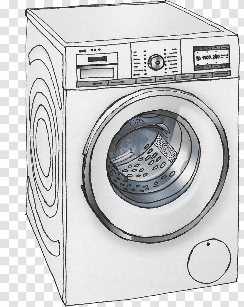 Clothes Dryer Laundry Washing Machines - Machine - Instructions Transparent PNG