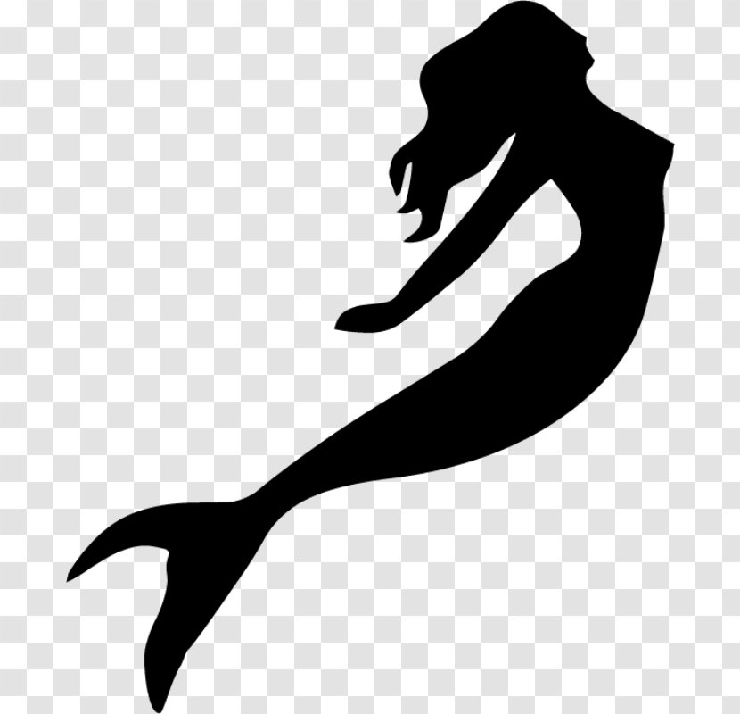 Mermaid Silhouette Clip Art - Little Transparent PNG
