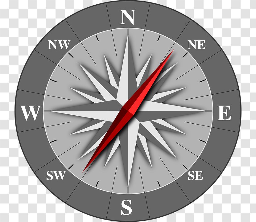 Compass Rose North Map Clip Art - Clock Transparent PNG